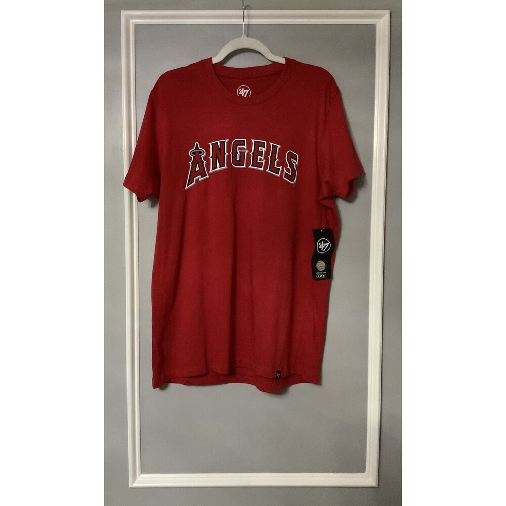 Large NWT Los Angeles Angels Albert Pujols 47 MVP SUPER TEE Red Men's